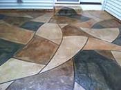 Stained Stencil Pattern Patio Overlay